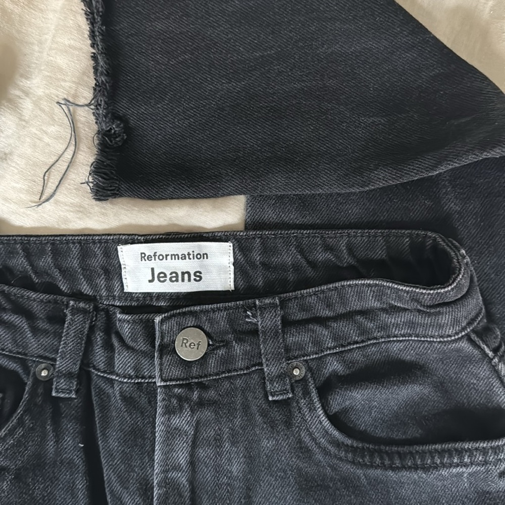 REFORMATION Black Jeans